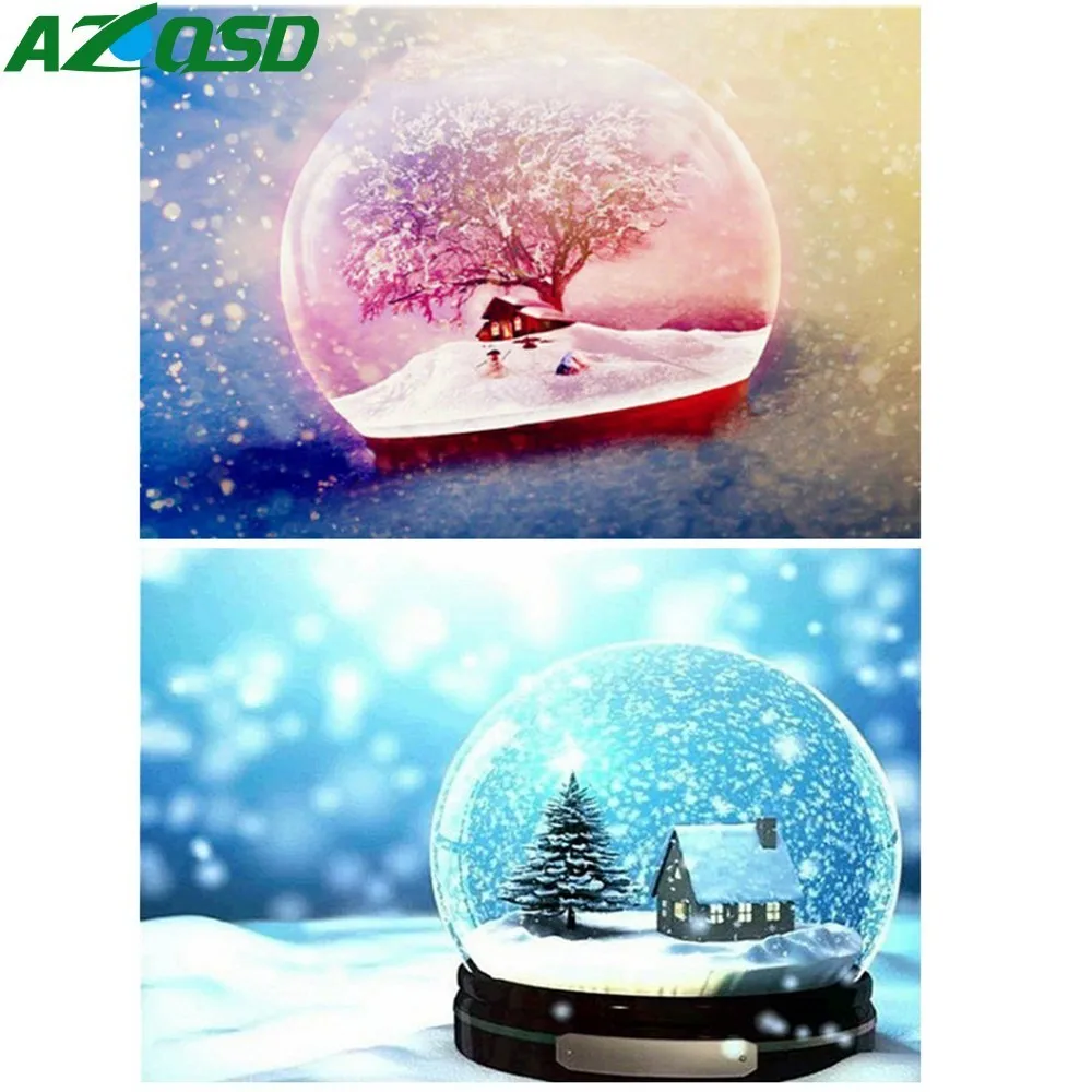 AZQSD Diamond Painting Snow Secnery Diamond Mosaic Winter Rhinestone Diamond Embroidery Ball Handicrafts Full Square Home Decor
AZQSD Diamond Painting Snow Secnery Diamond Mosaic Winter Rhinestone Diamond Embroidery Ball Handicrafts Full Square Home Decor