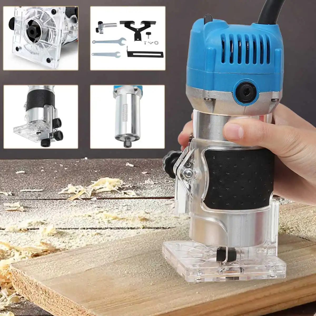 110V 800W Wood Edge Trimmer Electric Hand Trimmer 30000r/min Wood Laminator Router Joiners Tools Lift Knob Cutting Exact
110V 800W Wood Edge Trimmer Electric Hand Trimmer 30000r/min Wood Laminator Router Joiners Tools Lift Knob Cutting Exact