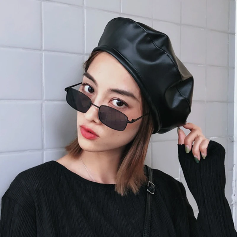 2019 simple Felt Pu Leather Beret Hat Women Cap Female Ladies Beanie Beret Girls For Spring And Autumn
2019 simple Felt Pu Leather Beret Hat Women Cap Female Ladies Beanie Beret Girls For Spring And Autumn