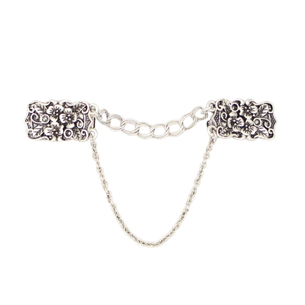 1PC Universal Breastpin Clip Ancient Silver Carved Temperament Shawl Cardigan Collar Clothes Shirt Brooch Clip Pin for Men
1PC Universal Breastpin Clip Ancient Silver Carved Temperament Shawl Cardigan Collar Clothes Shirt Brooch Clip Pin for Men