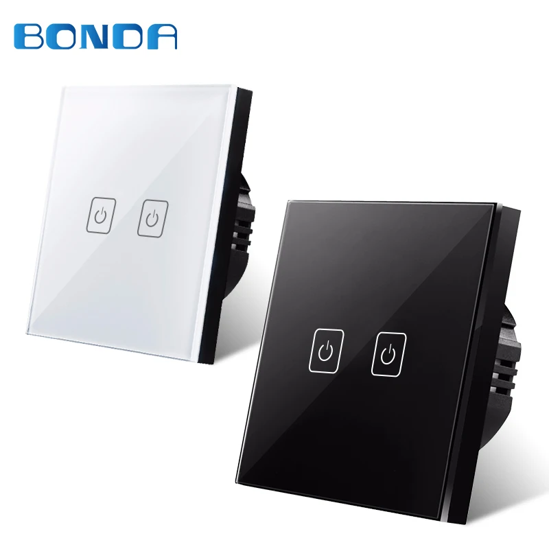 BDNDA EU/ British standard RF433 240V wall lamp remote touch switch Home smart switch / touch crystal glass panel screen switch
BDNDA EU/ British standard RF433 240V wall lamp remote touch switch Home smart switch / touch crystal glass panel screen switch