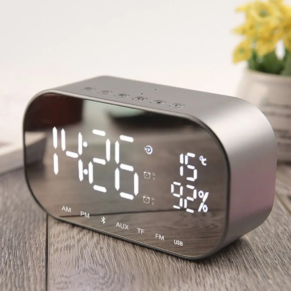 LED Alarm Clock with FM Radio wireless Bluetooth Speaker Support Aux TF USB Music Player Wireless for Office Bedroom
LED Alarm Clock with FM Radio wireless Bluetooth Speaker Support Aux TF USB Music Player Wireless for Office Bedroom