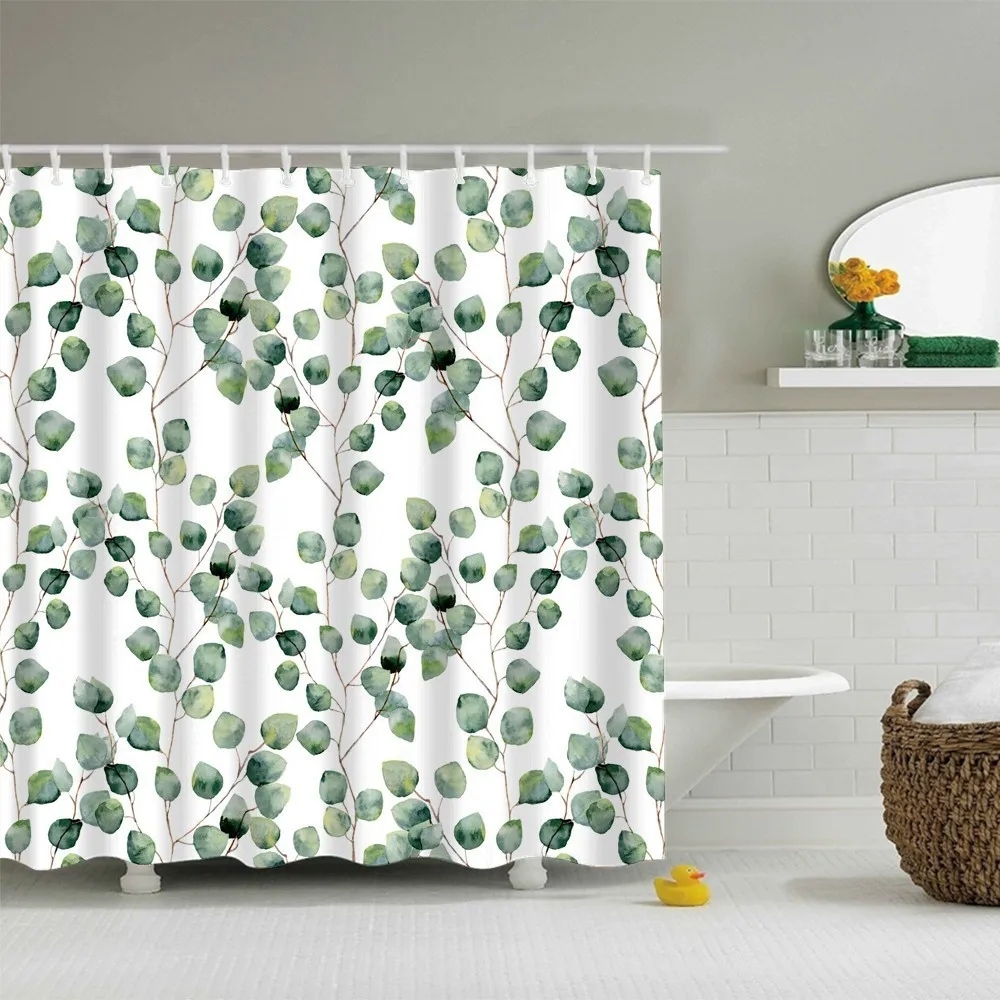 Curtain Shower Waterproof Printing Plantpattern 12 Hooks Bathroom Bathroom Products Mildew Proof Colorful
Curtain Shower Waterproof Printing Plantpattern 12 Hooks Bathroom Bathroom Products Mildew Proof Colorful