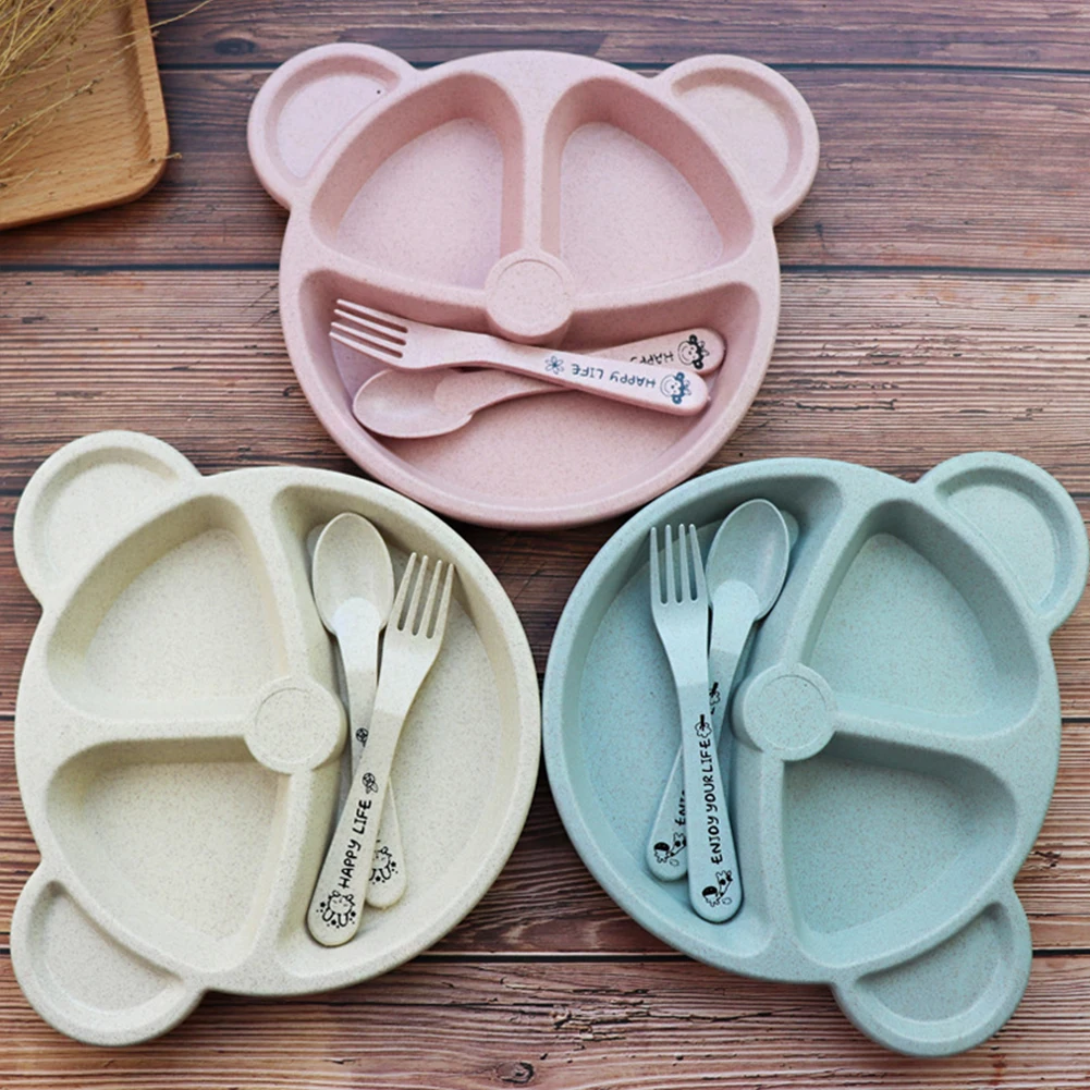 New Cartoon Bear Child Tableware Set Creative Household Tableware Baby Grid Tray Breakfast Plate With Fork Spoon
New Cartoon Bear Child Tableware Set Creative Household Tableware Baby Grid Tray Breakfast Plate With Fork Spoon