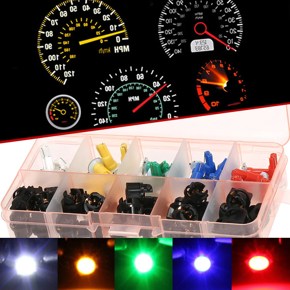 30 set T5 1SMD 5050 Car Motorcycle Instrument Panel Cluster Gauge Dash LED Light