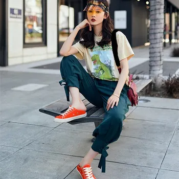 2019 Summer New Solid Color Pleated Pants Vintage For Women High Waist Harem Jogger Pants Pockets Casual Loose Trousers
2019 Summer New Solid Color Pleated Pants Vintage For Women High Waist Harem Jogger Pants Pockets Casual Loose Trousers