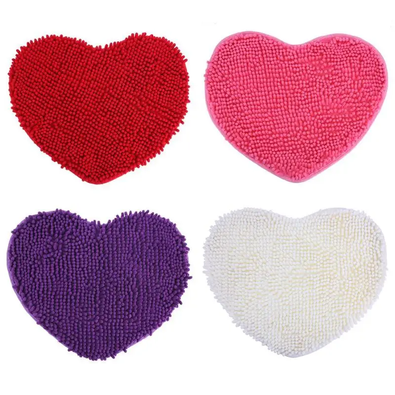 Microfiber Bath Mat Comfortable Absorbent Bath Mats Floor Rugs 50x40cm Heart-shaped Soft Chenille Non Slip Door Carpet
Microfiber Bath Mat Comfortable Absorbent Bath Mats Floor Rugs 50x40cm Heart-shaped Soft Chenille Non Slip Door Carpet