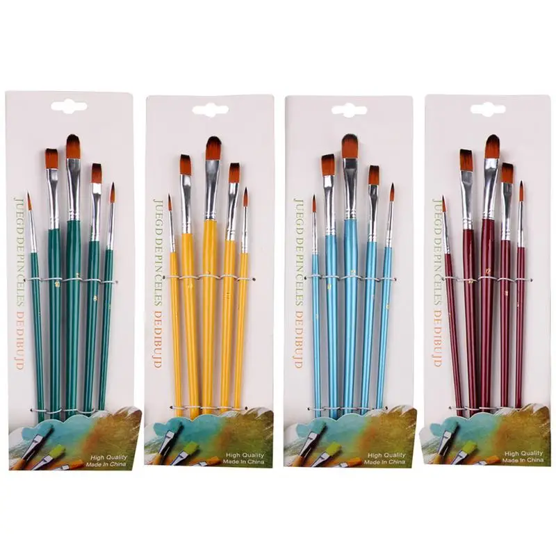5 PCS Multiple-Head Nylon Bristle Brush Set Watercolor Propylene Brush Painting Tool Art Supplies For Students Children
5 PCS Multiple-Head Nylon Bristle Brush Set Watercolor Propylene Brush Painting Tool Art Supplies For Students Children