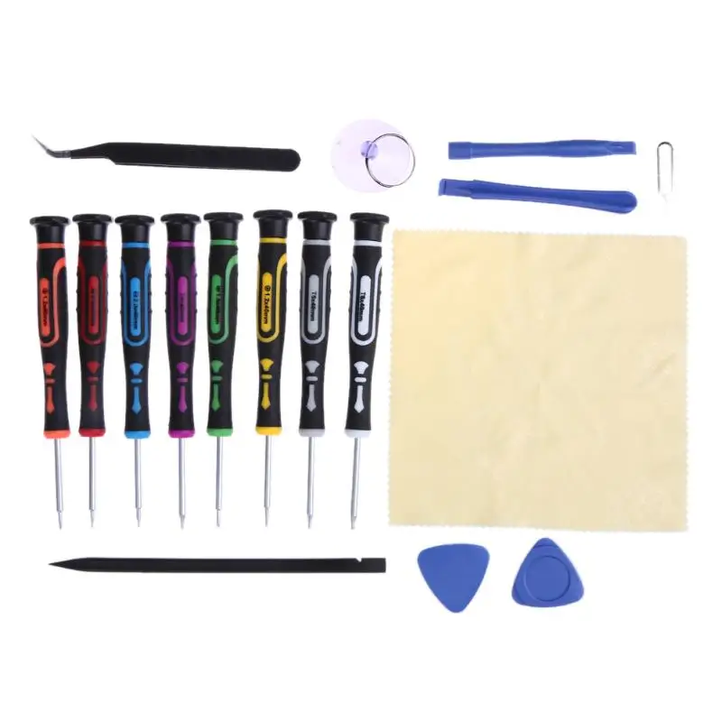 17 in 1 Professional Precision Mini Screwdriver Set Opening Hand Tool Kit for iPhone 8 7 iPad Samsung Phone Repair Tool
17 in 1 Professional Precision Mini Screwdriver Set Opening Hand Tool Kit for iPhone 8 7 iPad Samsung Phone Repair Tool