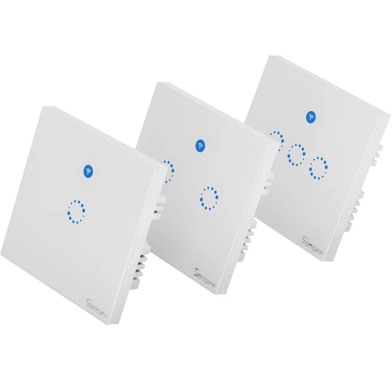 Factory Sonoff T1 UK Smart Wifi Wall Switch 433 RF APP Control Smart Home Automation Works with Alexa Google Home
Factory Sonoff T1 UK Smart Wifi Wall Switch 433 RF APP Control Smart Home Automation Works with Alexa Google Home