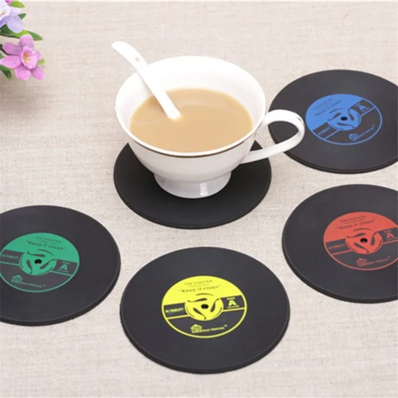 Round Design Retro Vinyl RecordsTable Placemats Simple Creative Kitchen Table Mats Non Slip Coasters Kitchen Accessories
Round Design Retro Vinyl RecordsTable Placemats Simple Creative Kitchen Table Mats Non Slip Coasters Kitchen Accessories