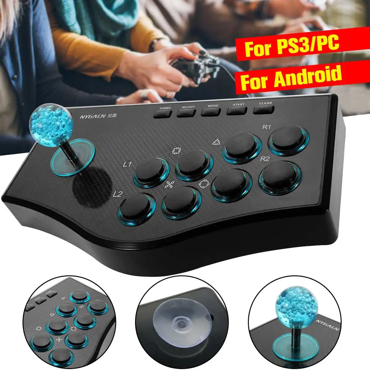 USB Rocker Game Controller Arcade Joystick Gamepad Fighting Stick For PS3/PC For Android Plug PC(USB) And Play Street Feeling
USB Rocker Game Controller Arcade Joystick Gamepad Fighting Stick For PS3/PC For Android Plug PC(USB) And Play Street Feeling