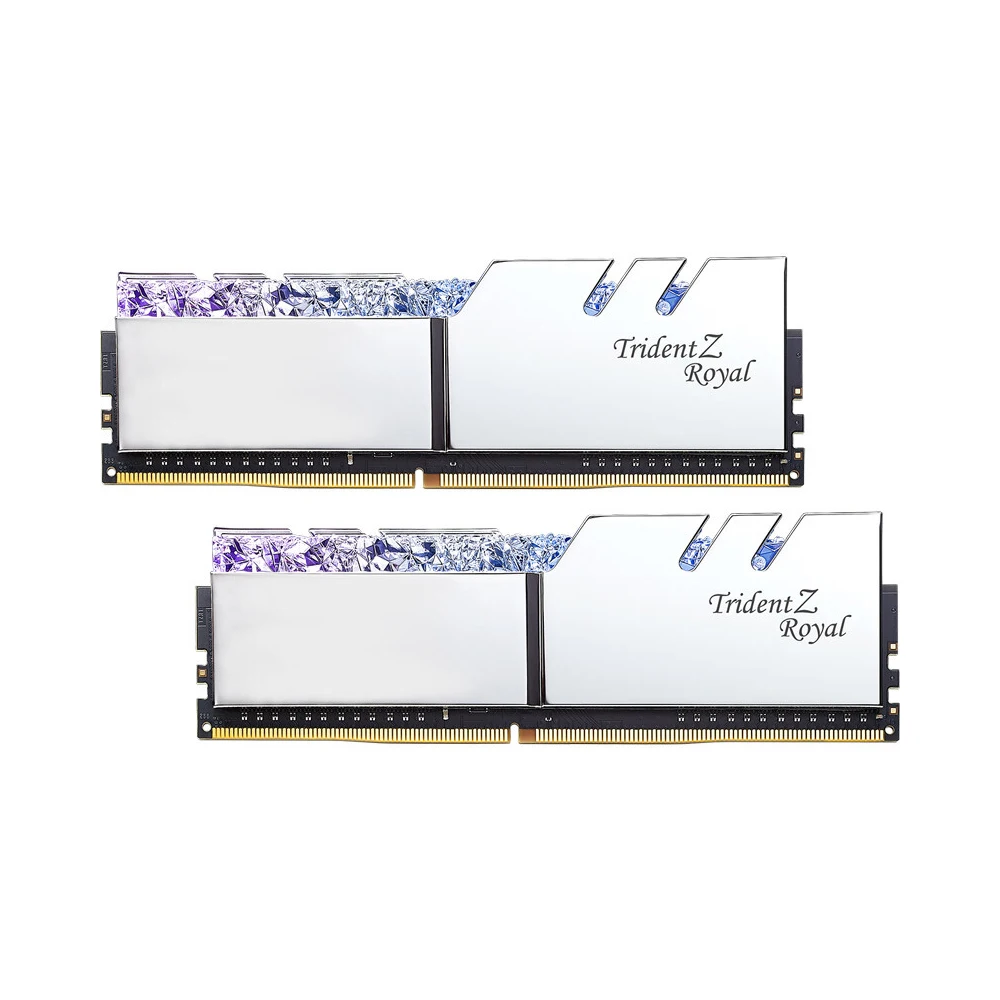G.SKILL Trident Z Royal Series High-Class RGB Performance DDR4 Memory 32G(16Gx2) 3200MHz(F4-3200C16D-32GTRS) Silver
G.SKILL Trident Z Royal Series High-Class RGB Performance DDR4 Memory 32G(16Gx2) 3200MHz(F4-3200C16D-32GTRS) Silver