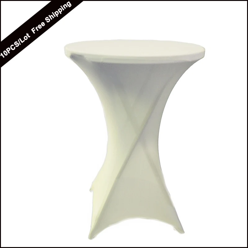 10PC Textile Factory Wholesale High Quality White Lycra Dry Bar Table Cover & High Cocktail Table Cover 80X110cm Tablecover
10PC Textile Factory Wholesale High Quality White Lycra Dry Bar Table Cover & High Cocktail Table Cover 80X110cm Tablecover