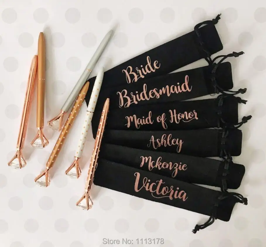 personalize wedding bridesmaid names Diamond Pen Bridal Shower Favors, Birthday Bachelorette Party Favors gifts pens with bags
personalize wedding bridesmaid names Diamond Pen Bridal Shower Favors, Birthday Bachelorette Party Favors gifts pens with bags