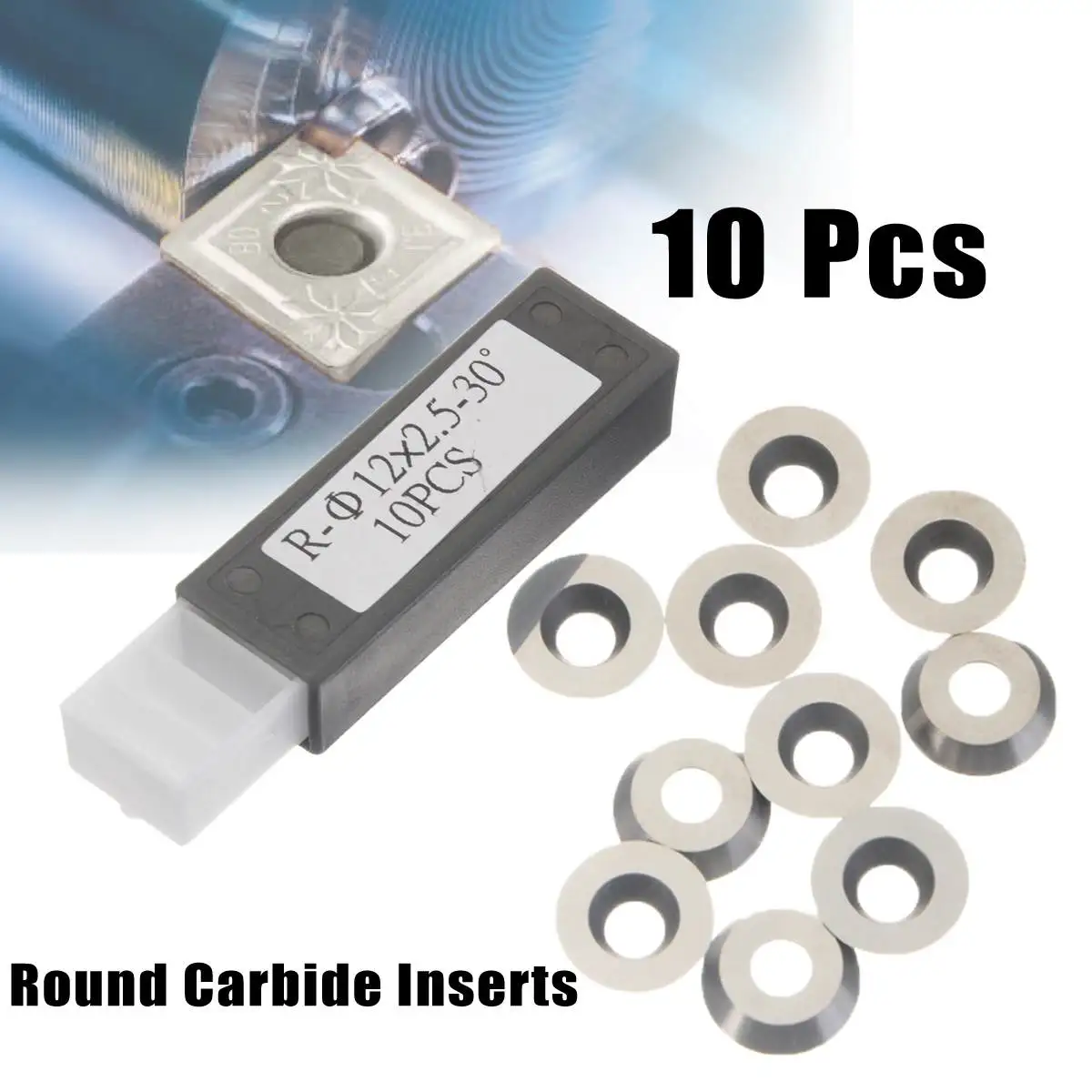 New 10pcs 1/2" 12x2.5mm Round Carbide Cutter Inserts Wood Turning Cutter Tool Ci3 for Wood Turning Woodworking Tools
New 10pcs 1/2" 12x2.5mm Round Carbide Cutter Inserts Wood Turning Cutter Tool Ci3 for Wood Turning Woodworking Tools