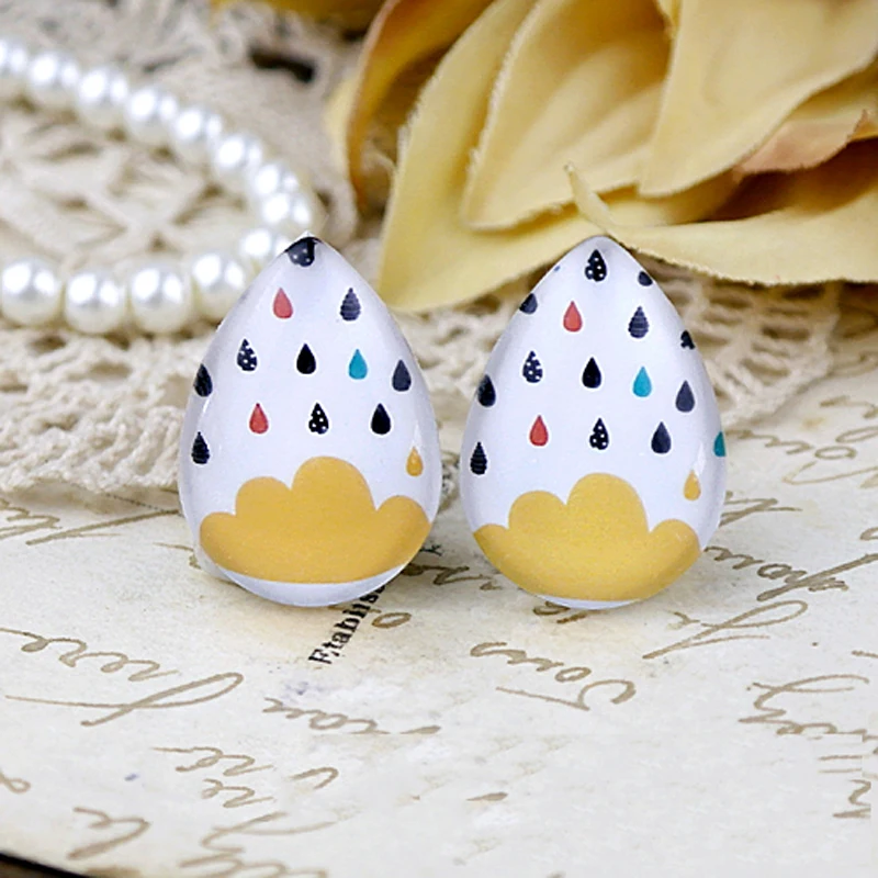 Handmade Jewelry Making Supplies Beads Photo Teardrop Glass Cabochon Charm Rainy Cloud 18x25mm For DIY Earrings Necklace TD313 4
Handmade Jewelry Making Supplies Beads Photo Teardrop Glass Cabochon Charm Rainy Cloud 18x25mm For DIY Earrings Necklace TD313 4