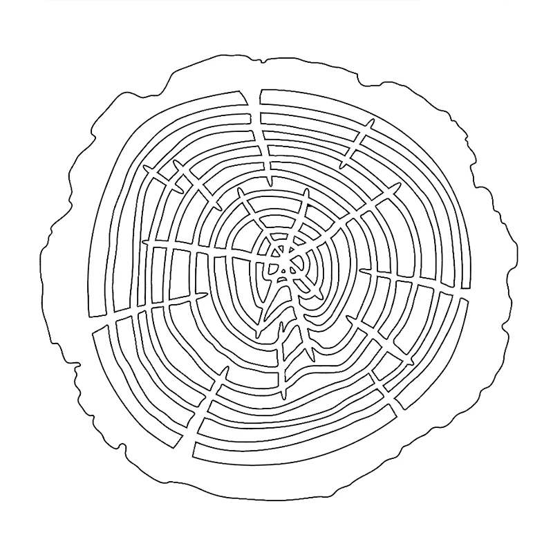 New Tree Ring Stencil for DIY Scrapbooking Decorative Embossing Paper Cards Crafts Plastic Templates Drawing Sheets 6x6inches
New Tree Ring Stencil for DIY Scrapbooking Decorative Embossing Paper Cards Crafts Plastic Templates Drawing Sheets 6x6inches