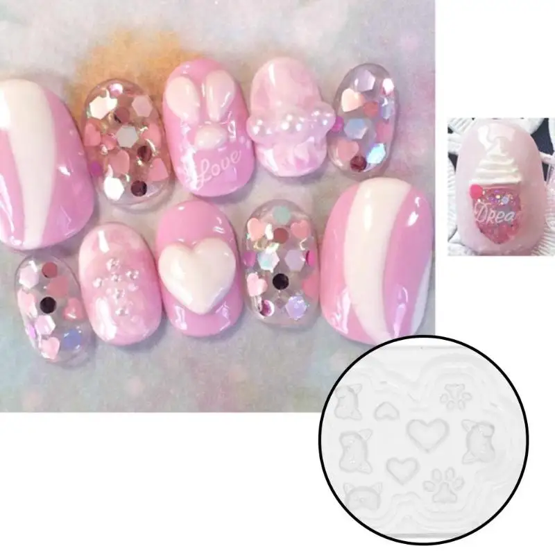3D DIY Acrylic Nail Art Mold Nail Decor Epoxy Manicure Template Pattern Designs Silicon Polish UV Gel For Stickers Decorations
3D DIY Acrylic Nail Art Mold Nail Decor Epoxy Manicure Template Pattern Designs Silicon Polish UV Gel For Stickers Decorations