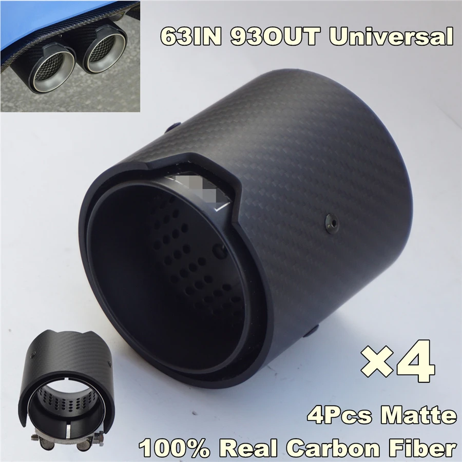 4pcs/lot, Matte Carbon Fiber Exhaust tip 63MM INLET OD 93MM OUTLET OD For BMW M Performance
4pcs/lot, Matte Carbon Fiber Exhaust tip 63MM INLET OD 93MM OUTLET OD For BMW M Performance