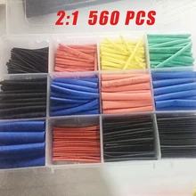 2:1 560PCS Heat Shrink Tubing Electrical Wire Cable Connections Assortment Electric Insulation Heat Shrink Tube Kit
2:1 560PCS Heat Shrink Tubing Electrical Wire Cable Connections Assortment Electric Insulation Heat Shrink Tube Kit
