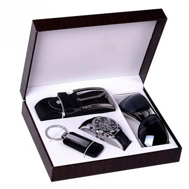 4Pcs/Set Watch Keychain Fashion Men Belt Sunglasses Gift Set Box Valentine's Day
4Pcs/Set Watch Keychain Fashion Men Belt Sunglasses Gift Set Box Valentine's Day