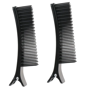 2pcs Pro Plastic Hair Styling Accessory Hair Cutting Comb Clip Tool Black With High Tension Spring
2pcs Pro Plastic Hair Styling Accessory Hair Cutting Comb Clip Tool Black With High Tension Spring