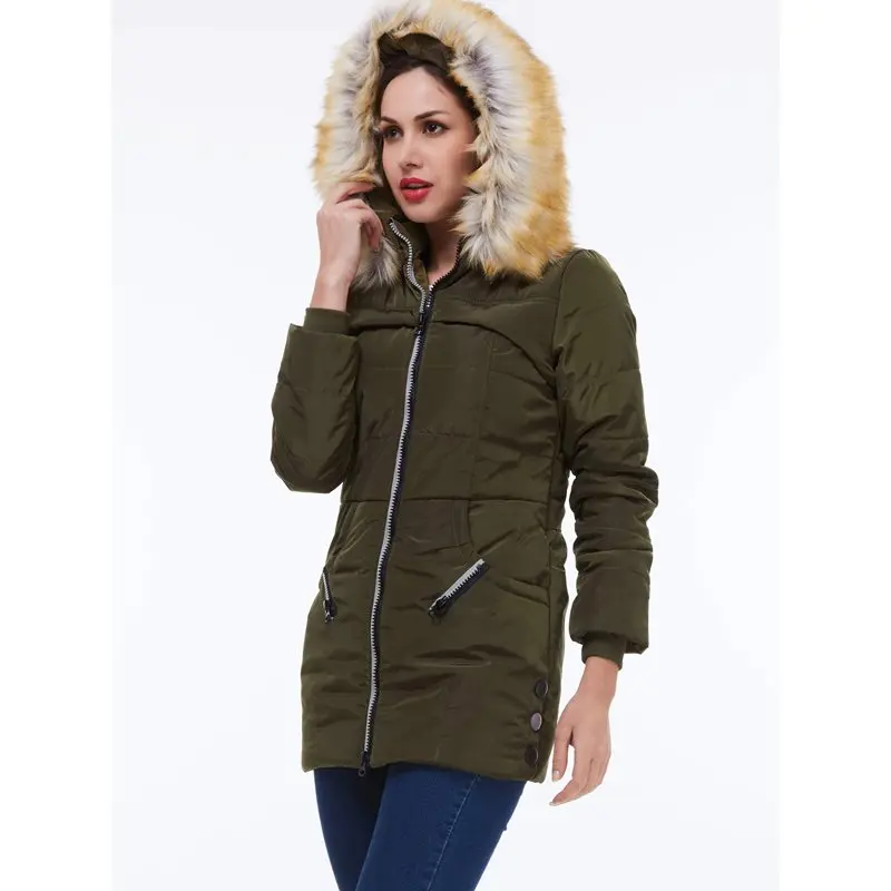 Women Thick Overcoats Office Lady Winter Black Slim Hooded Zipper Solid Winter Warm Parkas Female Fashion Elegant Green Coats
Women Thick Overcoats Office Lady Winter Black Slim Hooded Zipper Solid Winter Warm Parkas Female Fashion Elegant Green Coats