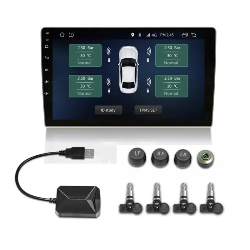 Car TPMS USB Connecting Android DVD/MP5 Navigation Large-size Screen Monitors Tire Pressure Monitoring System
Car TPMS USB Connecting Android DVD/MP5 Navigation Large-size Screen Monitors Tire Pressure Monitoring System