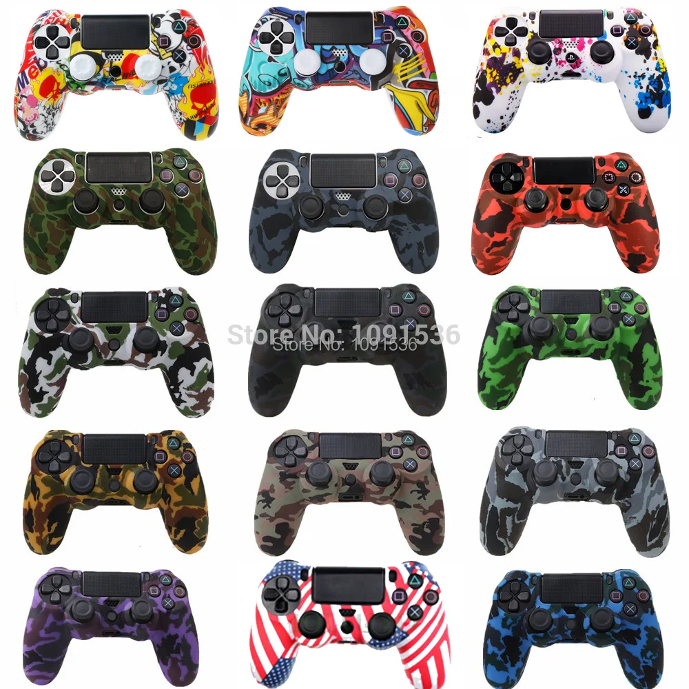 Camouflage Soft Silicone Cover Case Protection Skin For Sony Playstation 4 PS4 for Dualshock 4 Controller for ps4 pro slim
Camouflage Soft Silicone Cover Case Protection Skin For Sony Playstation 4 PS4 for Dualshock 4 Controller for ps4 pro slim