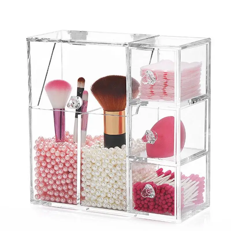Simple And Fashionable Luxury Acrylic Makeup Brush Pearl Storage Box Transparent Cosmetic Storage Box Storage Bucket
Simple And Fashionable Luxury Acrylic Makeup Brush Pearl Storage Box Transparent Cosmetic Storage Box Storage Bucket