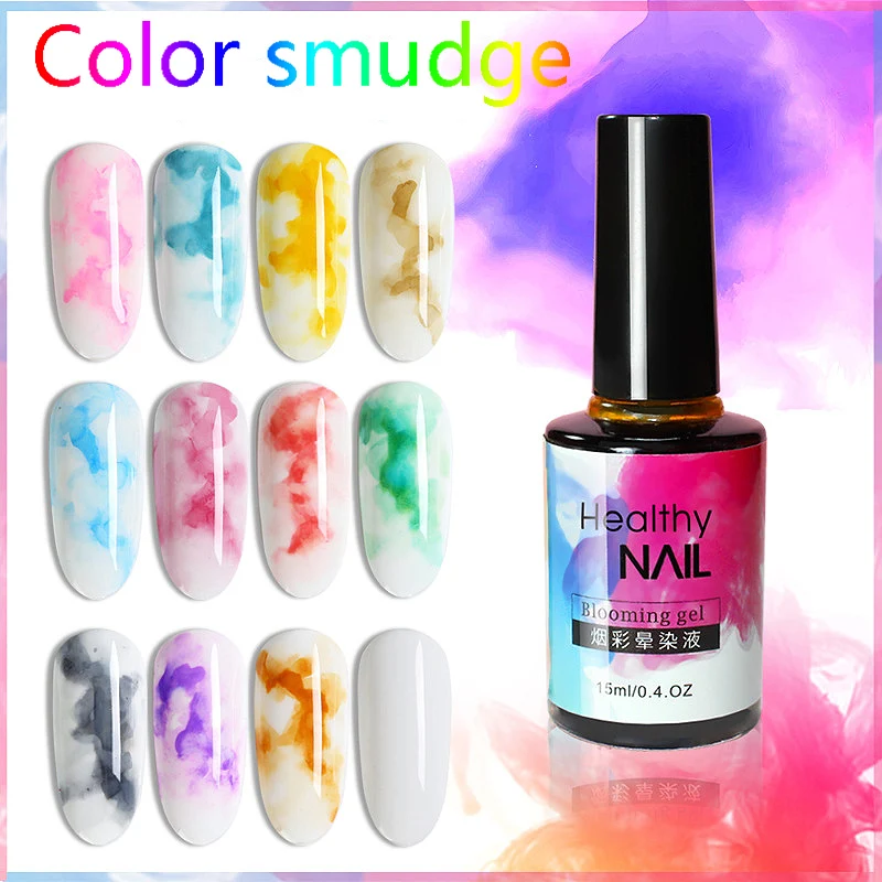 Hot 15ML Watercolor Ink Nail Polish Gel Smoke color Marble Pattern Gradient Dyeing Nails Gel
Hot 15ML Watercolor Ink Nail Polish Gel Smoke color Marble Pattern Gradient Dyeing Nails Gel