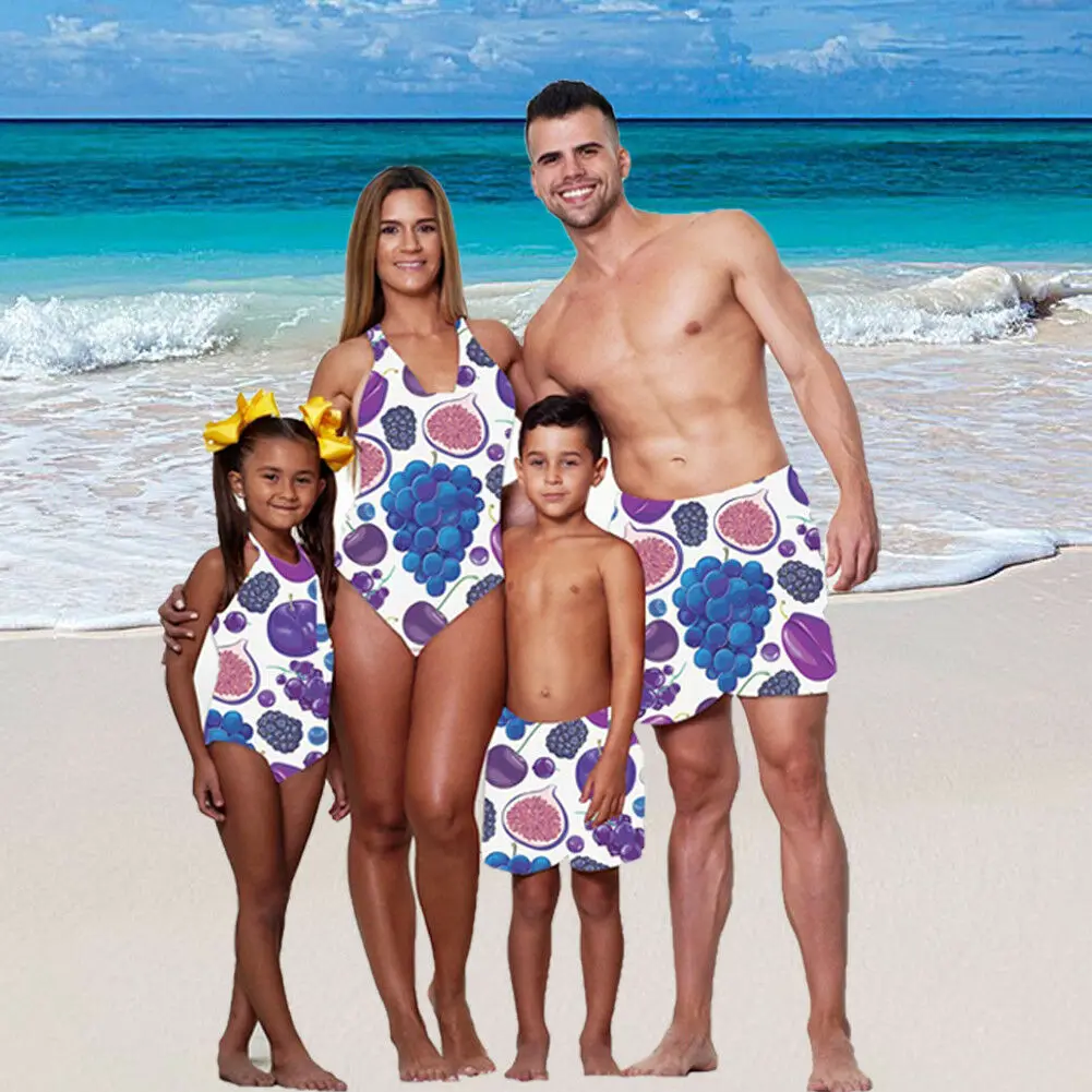 Family Matching Friuts Printed Girls Long Sleeve 2pcs Sets Women Bodysuit Men Boys Board Shorts Bathing Suit Summer Swimwear
Family Matching Friuts Printed Girls Long Sleeve 2pcs Sets Women Bodysuit Men Boys Board Shorts Bathing Suit Summer Swimwear