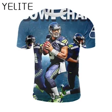YELITE 2019 новые Американский футбол Seattle Seahawks футболка спорт