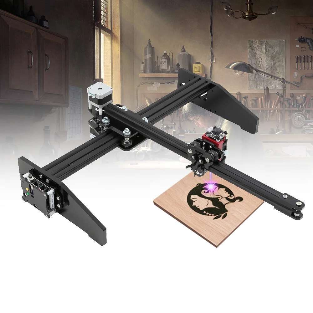 3D Gradient DIY Desktop Drawing Laser Engraving Machine Adjustable Laser Focal Length Wood Router Frameless Woodworking Machine
3D Gradient DIY Desktop Drawing Laser Engraving Machine Adjustable Laser Focal Length Wood Router Frameless Woodworking Machine