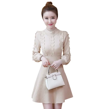 Winter new design long sleeve thickening knitting sweater dress Korean fashion vestidos lady apricot elegant clothes party dress
Winter new design long sleeve thickening knitting sweater dress Korean fashion vestidos lady apricot elegant clothes party dress