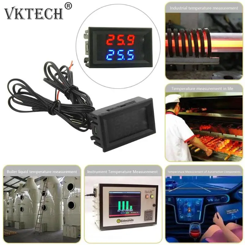 DC4-28V High Precision Dual-display Digital Car Thermometer NTC Metal Probe Temperature Meter Detector -50 ~ 125 Degree
DC4-28V High Precision Dual-display Digital Car Thermometer NTC Metal Probe Temperature Meter Detector -50 ~ 125 Degree