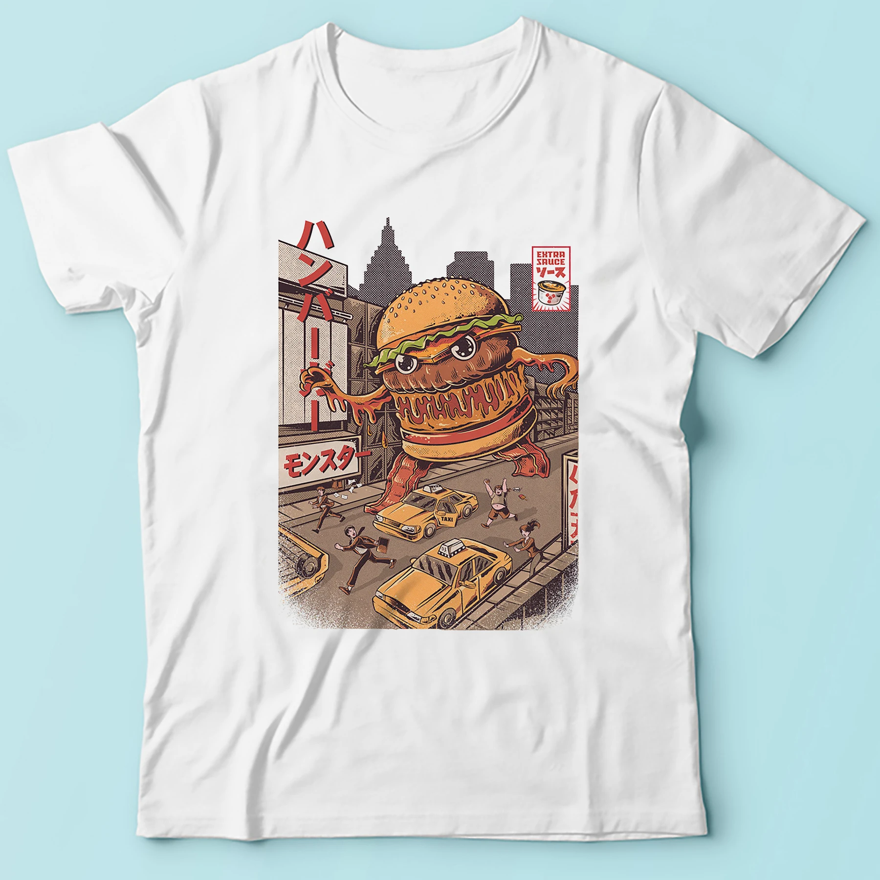 retro anime Hamburger kaiju funny T shirt MEN 2019 SUMMER new white casual short sleeve o-neck manga burger t-shirt homme
retro anime Hamburger kaiju funny T shirt MEN 2019 SUMMER new white casual short sleeve o-neck manga burger t-shirt homme