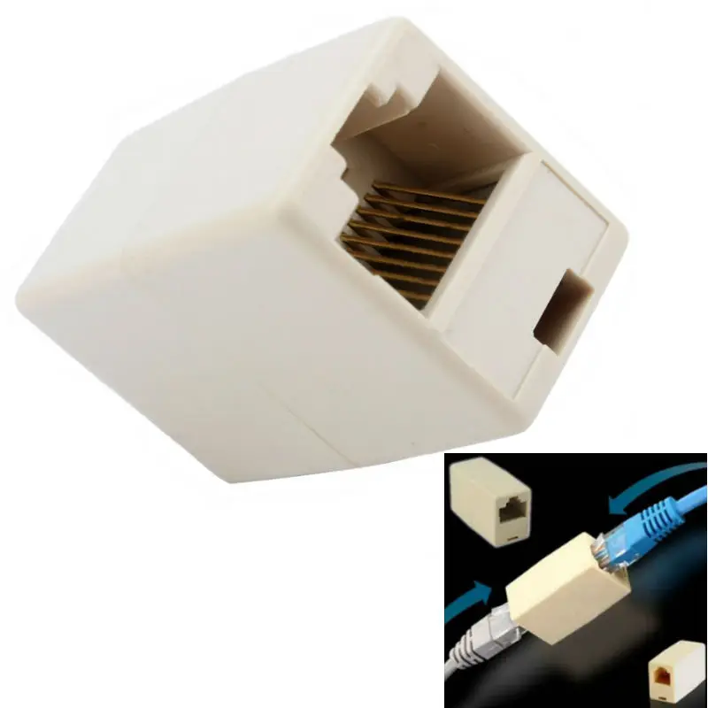 10pcs/lot Extender Plug Cable Joiner RJ45 Cat5 Adapter Network Ethernet Lan Couple Connector Extender Plug
10pcs/lot Extender Plug Cable Joiner RJ45 Cat5 Adapter Network Ethernet Lan Couple Connector Extender Plug
