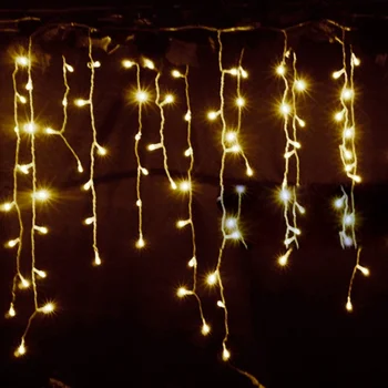 3.5m Led Lights Droop 0.3-0.5m Eu Plug Curtain Icicle String Lights 220v New Year Christmas Garden Xmas Wedding Party
3.5m Led Lights Droop 0.3-0.5m Eu Plug Curtain Icicle String Lights 220v New Year Christmas Garden Xmas Wedding Party