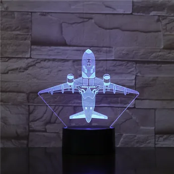 War Plane Aircraft 3D Night Lights Table lamp Multi Colors Military Jet Plane with USB Power Decor Gift Dropshipping 1782
War Plane Aircraft 3D Night Lights Table lamp Multi Colors Military Jet Plane with USB Power Decor Gift Dropshipping 1782