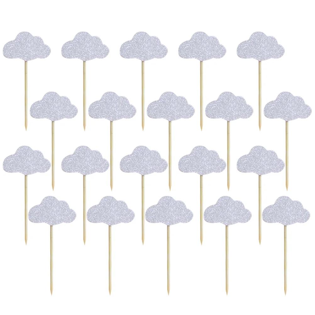 20PCS Clouds Cake Toppers Glittering Decorative Cupcake Fruit Muffin Bread Toppers Picks for Themed Party Birthday Baby Shower
20PCS Clouds Cake Toppers Glittering Decorative Cupcake Fruit Muffin Bread Toppers Picks for Themed Party Birthday Baby Shower