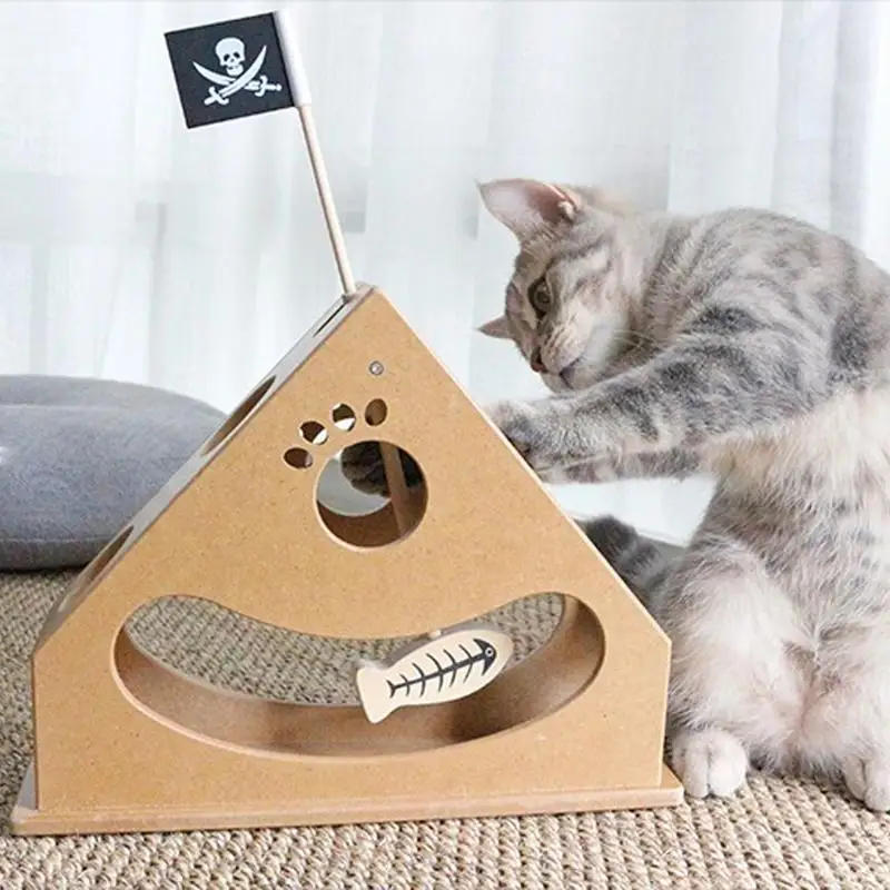 Pet Supplies Cat Toy Interaction Love Cat Claw Puzzle Wooden Play Crazy Environmentally Friendly Training Entertainment Pirate S
Pet Supplies Cat Toy Interaction Love Cat Claw Puzzle Wooden Play Crazy Environmentally Friendly Training Entertainment Pirate S