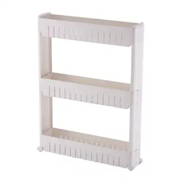 3-Tier Gap Storage Slim Slide Out Storage Tower Rack Shelf with Wheels for Home Kitchen(Grey)
3-Tier Gap Storage Slim Slide Out Storage Tower Rack Shelf with Wheels for Home Kitchen(Grey)