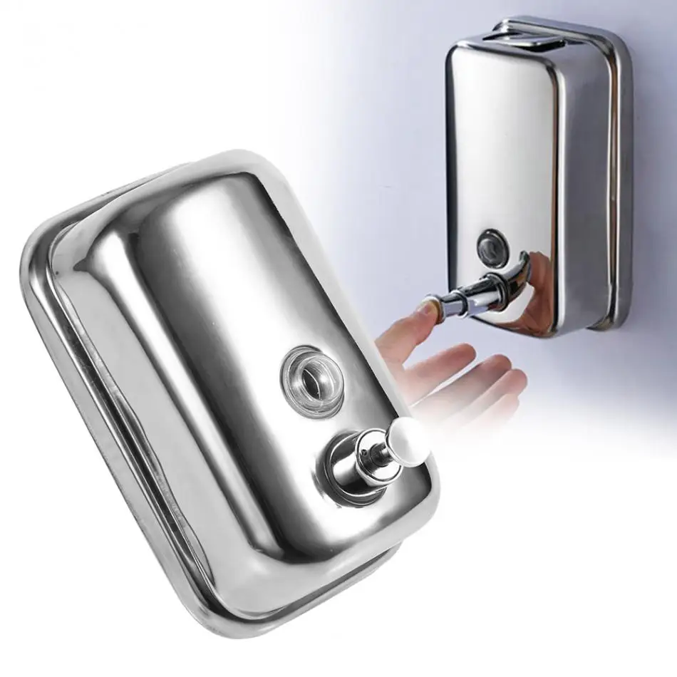 500ml Stainless Steel Liquid Soap Dispenser Shower Shampoo Box Wall Mount Liquid Soap Lotion Dispenser Bathroom Hareware
500ml Stainless Steel Liquid Soap Dispenser Shower Shampoo Box Wall Mount Liquid Soap Lotion Dispenser Bathroom Hareware