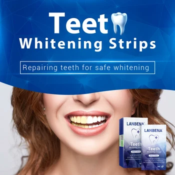 LANBENA Teeth Whitening Strips Daily Use Oral Hygiene Teeth Veneers White Strips Removes Plaque Stains Easy Carry 7 Pairs / Box
LANBENA Teeth Whitening Strips Daily Use Oral Hygiene Teeth Veneers White Strips Removes Plaque Stains Easy Carry 7 Pairs / Box