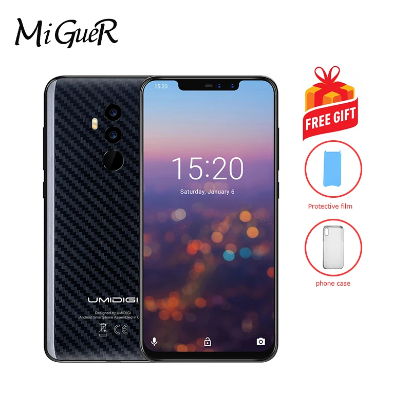 UMIDIGI Z2 Pro 6.2"Full Screen Android 8.1 Helio P60 Smartphone 6GB+128GB 16MP Quad Lens 4G LTE NFC Wireless Charge Mobile Phone
UMIDIGI Z2 Pro 6.2"Full Screen Android 8.1 Helio P60 Smartphone 6GB+128GB 16MP Quad Lens 4G LTE NFC Wireless Charge Mobile Phone