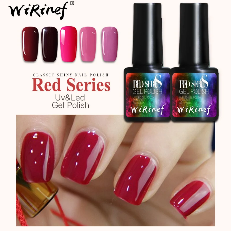 WiRinef Rose Red Nude Color Series Gel Varnish Nail Polish UV Hybrid Nail Art Manicure Nails Extensions Permanent Primer Gel Nai
WiRinef Rose Red Nude Color Series Gel Varnish Nail Polish UV Hybrid Nail Art Manicure Nails Extensions Permanent Primer Gel Nai