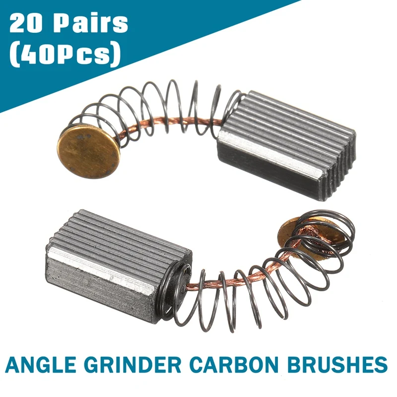 Doersupp New 20 Pairs Black Decker Carbon Brushes Angle Grinder 800W 100mm Repair Replacement Tools 5mm x 8mm x 12mm
Doersupp New 20 Pairs Black Decker Carbon Brushes Angle Grinder 800W 100mm Repair Replacement Tools 5mm x 8mm x 12mm