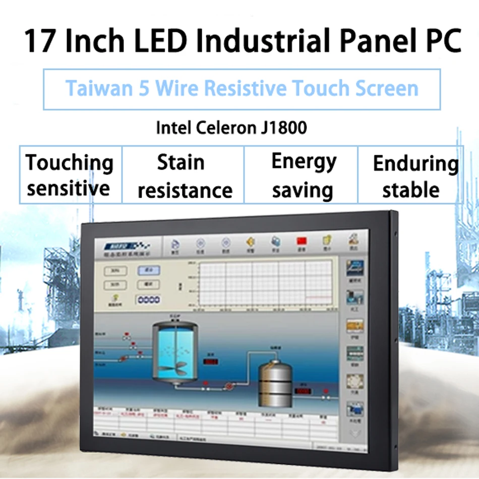 Wall Mounted 17 Inch Fanless Taiwan 5 Wire Touch Screen ,Industrial Panel PC ,Intel Celeron J1800,Win10 Or Linux All In One PC
Wall Mounted 17 Inch Fanless Taiwan 5 Wire Touch Screen ,Industrial Panel PC ,Intel Celeron J1800,Win10 Or Linux All In One PC